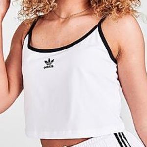 Adidas originals crop spaghetti tank top